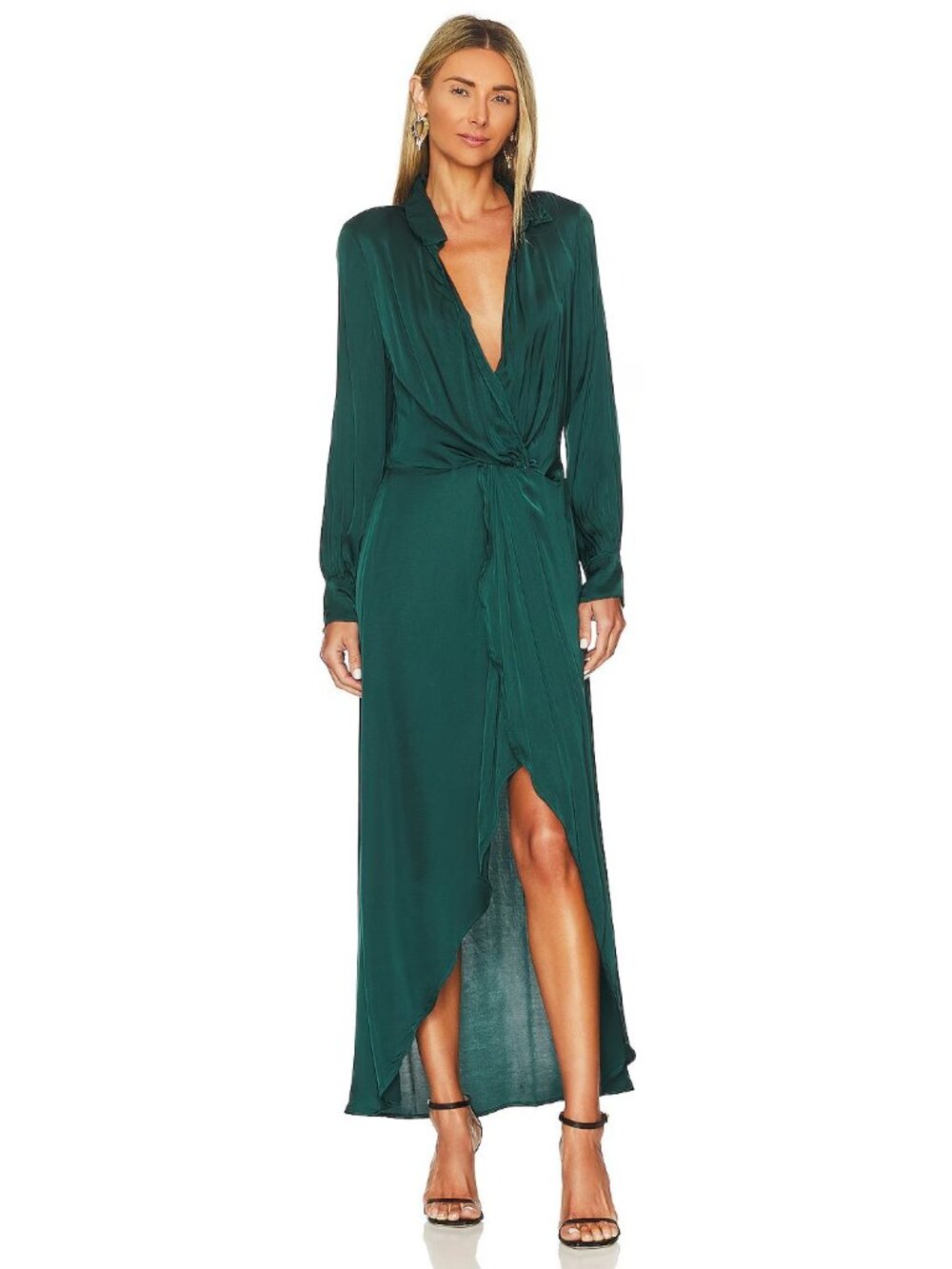 Young, Fabulous & Broke Siren Midi Dress in Dark Cedar
